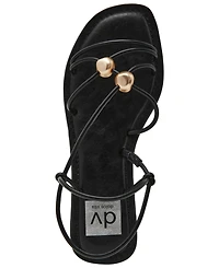 Dv Dolce Vita Women's Jaide Strapped Dome Studded Jewelry Strappy Gladiator Flat Sandals