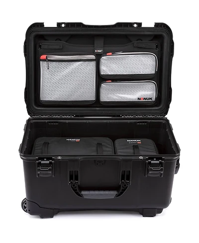 Nanuk Media Series 935 Wheeled Waterproof Hard Case with N-Cubik 17S, 17M Insert and Lid Organizer