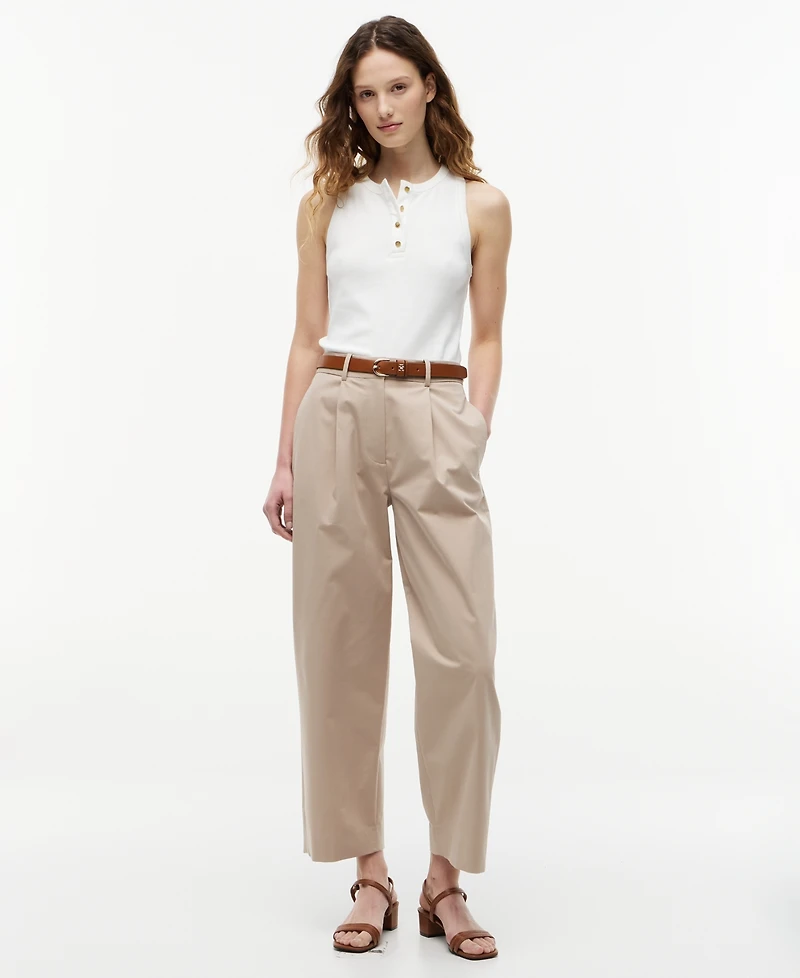 Tommy Hilfiger Women's Gold-Tone Button Tank Top