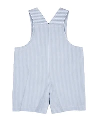 Florence Eiseman Baby Boy Seersucker Shortall With Airplane