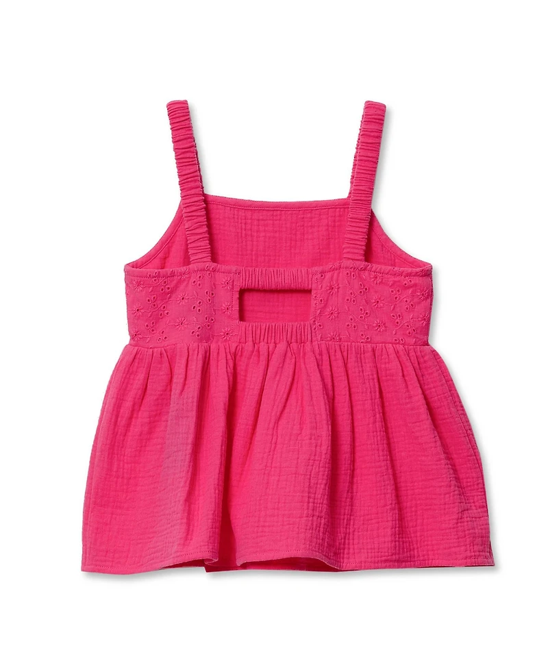 Lands' End Girls Woven Tank Top