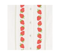 Chinti & Parker Women's Linen-Blend Strawberry Shirt