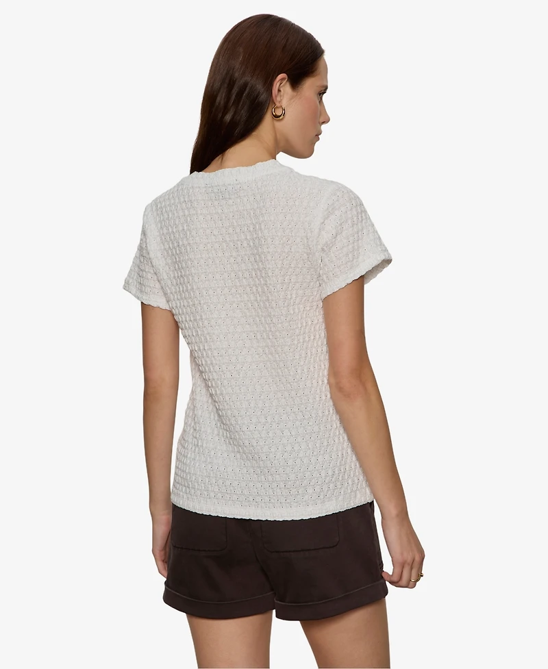 Sanctuary Petite Short-Sleeve Crew Neck T-Shirt