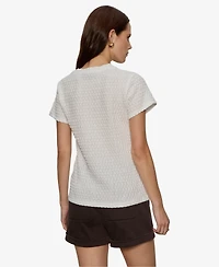 Sanctuary Petite Short-Sleeve Crew Neck T-Shirt