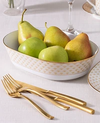 Noritake Trocadero Gold-Tone Oval Vegetable Bowl