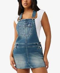 True Religion Women's Denim Overall Dress