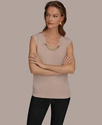 Donna Karan New York Women's Scoop Neck Top