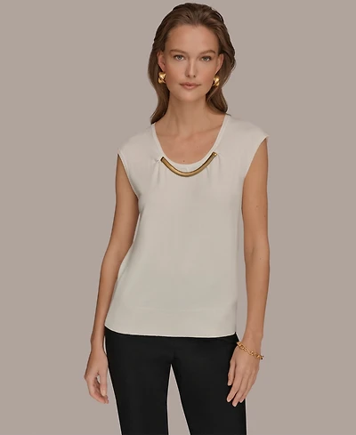 Donna Karan New York Women's Scoop Neck Top