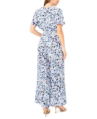 Vince Camuto Women's V-Neck Surplice Jumpsuit