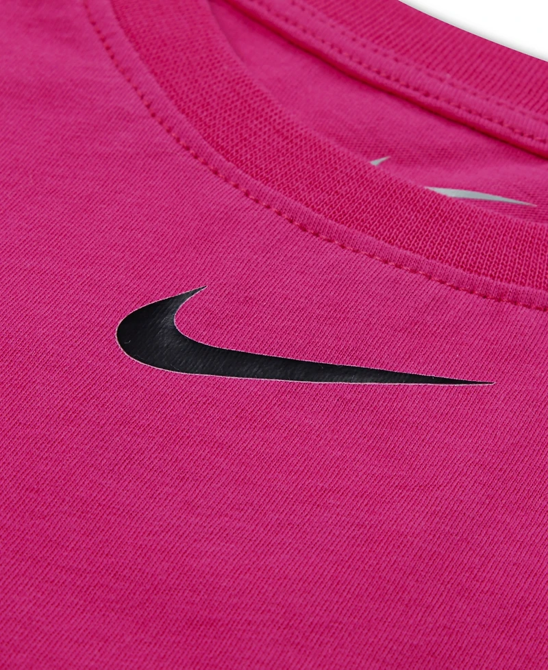 Nike Baby Girls' Short-Sleeve T-Shirt and Bike Shorts, 2-Piece Set