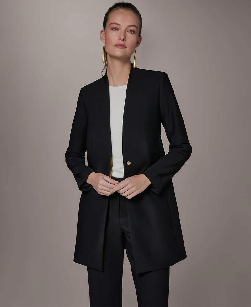 Donna Karan New York Petite Collarless Jacket