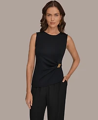 Donna Karan New York Petite Crewneck Top