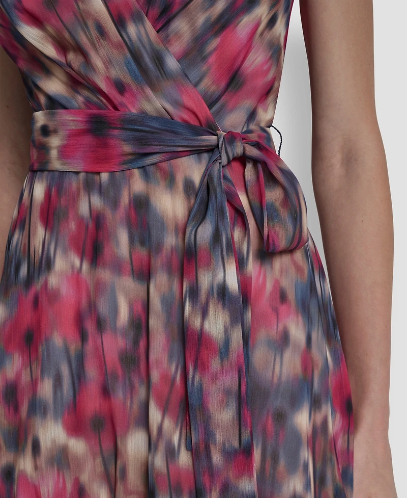 Dkny Women's Flutter Short-Sleeve Midi Dress