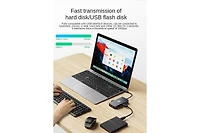 Risokeys Usb-c Hub Docking Station, 6-in-1, Usb 3.2 Gen2 10Gbps, 4K60HZ Hdmi,Applicable to Computers, laptops, and Tablets