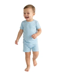 Motette Baby Boys Harbor Gingham Pajama Set