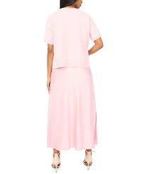 Msk Women's Sweetheart Neck Sweater Dress