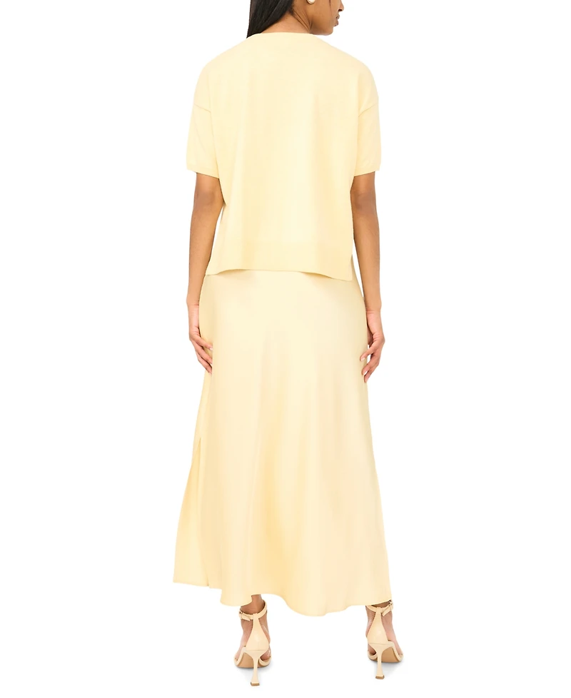 Msk Women's Sweetheart Neck Sweater Dress