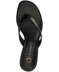 Journee Collection Women's Danielle Kitten Heel Flip Flop Sandals
