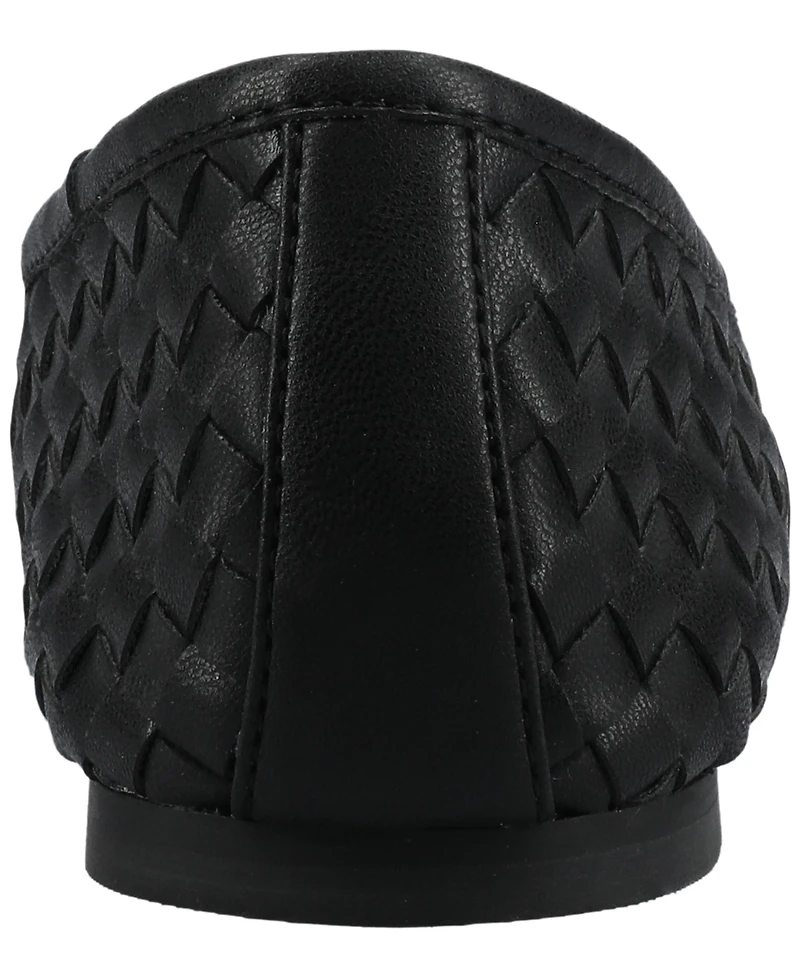 Journee Collection Women's Savannah Woven Ballet Flats