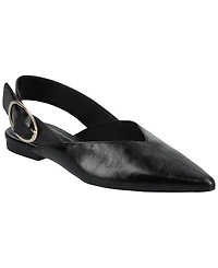 Journee Collection Women's Jacqueline Slingback Ankle Buckle Flats