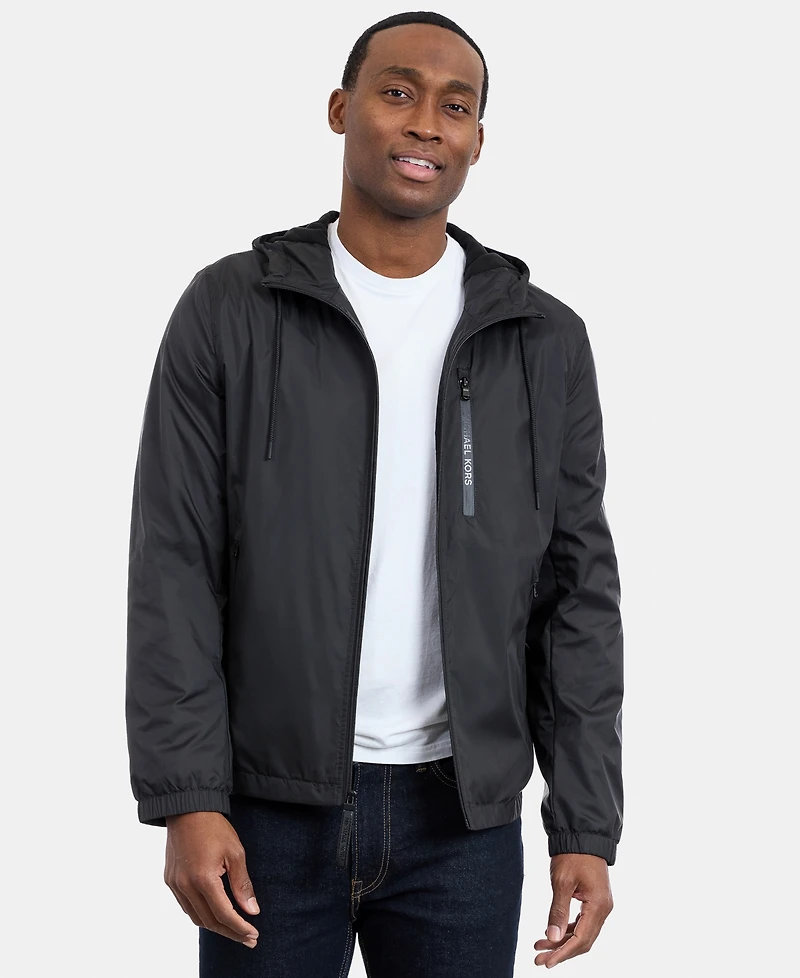 Michael Kors Men's Hooded Windbreaker Jacket