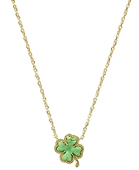 Kendra Scott 14k Gold-Plated Magnesite Clover Adjustable 17-1/2" Pendant Necklace