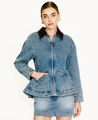 Line & Dot Women's Mottle Mini Skirt