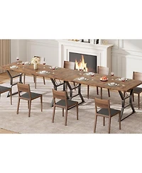 gaomon Kitchen Long Dining Table for 6 Industrial Dinner Table for Dining Room, Home Office, Living Room