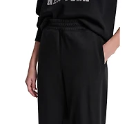 Dkny Sport Women's 1989 Rhinestone Logo High-Rise Relaxed Joggers