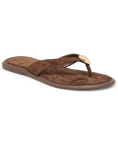 Dolce Vita Women's Jaina Dome Embellished Thong Flat Sandals