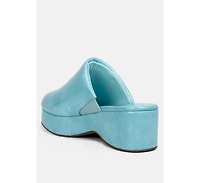Olori Solid Platform Slip On Mules
