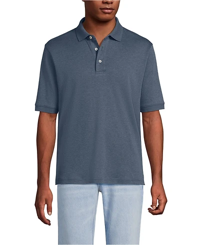 Lands' End Men's Tall Short Sleeve Cotton Supima Polo Shirt