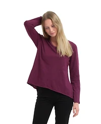 Wilt Clothing Women's Metallic Thread V-Neck Tee