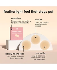 M3 Naturals Women's M3 Silicone Multi-Use Nipple Covers Invisible Boob Pasties | Adhesive Breast Petals | Nipple Stickers for Full Coverage | 1 pack