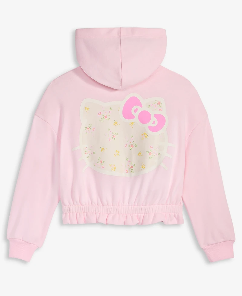 Grayson Threads Kids, The Label Girls' S-xl Hello Kitty Bubble-Hem Hoodie