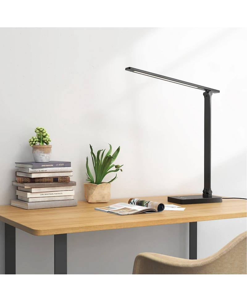 Lepro Led Desk Lamp with charging port, 650LM Touch Control, 5 Brightness Level