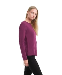 Wilt Clothing Women's Long Sleeve Ruched Side Tee