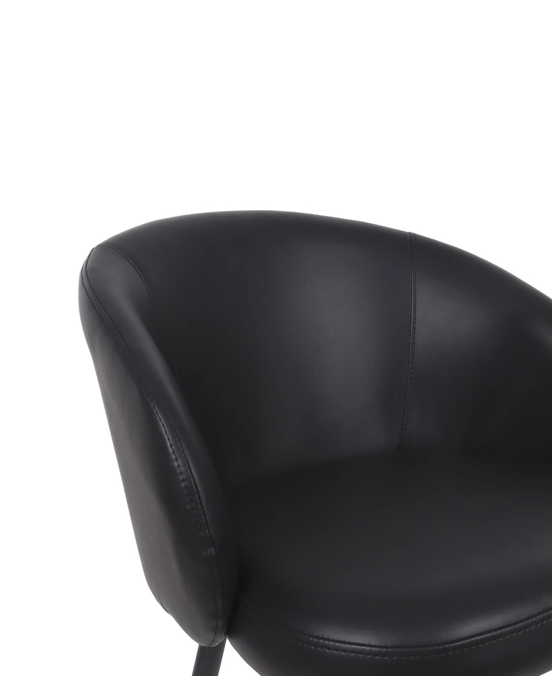 Looma Faux Leather Upholstered Dining Side Chairs, Set of 2