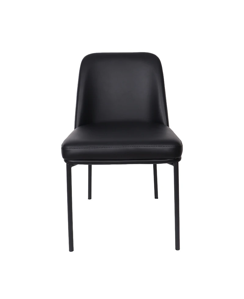 Loft Faux Leather Upholstered Dining Side Chairs, Set of 2