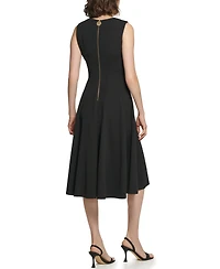 Calvin Klein Women's Sleeveless V-Neck Midi Dress