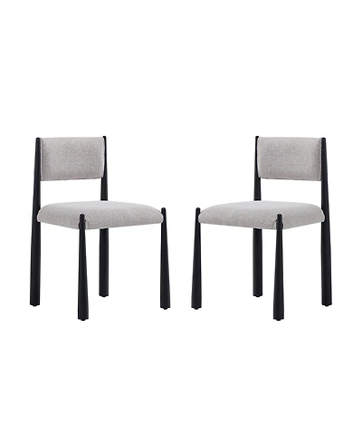 Lennor Boucle Upholstered Dining Side Chairs, Set of 2