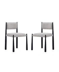 Lennor Boucle Upholstered Dining Side Chairs, Set of 2