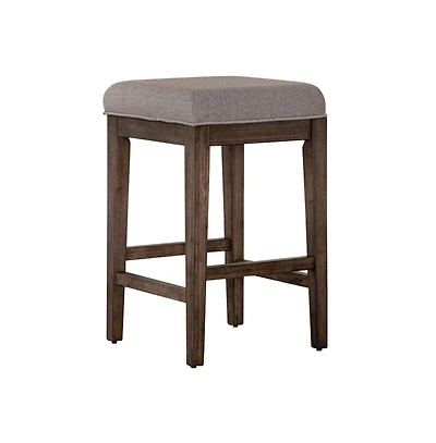 Liberty Furniture Industies, Inc Arrowcreek Upholstered Console Stool in Weathered Stone