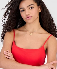 Hippie Rose Juniors' Scoop-Neck Bra-Free Cami