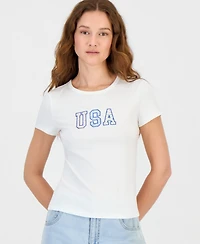 Hippie Rose Juniors' Patchwork Short-Sleeve T-Shirt