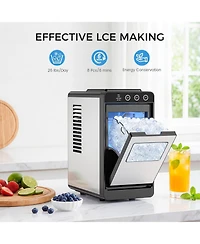 Cowsar Countertop Ice Maker, 26 lbs/24H Self-Cleaning