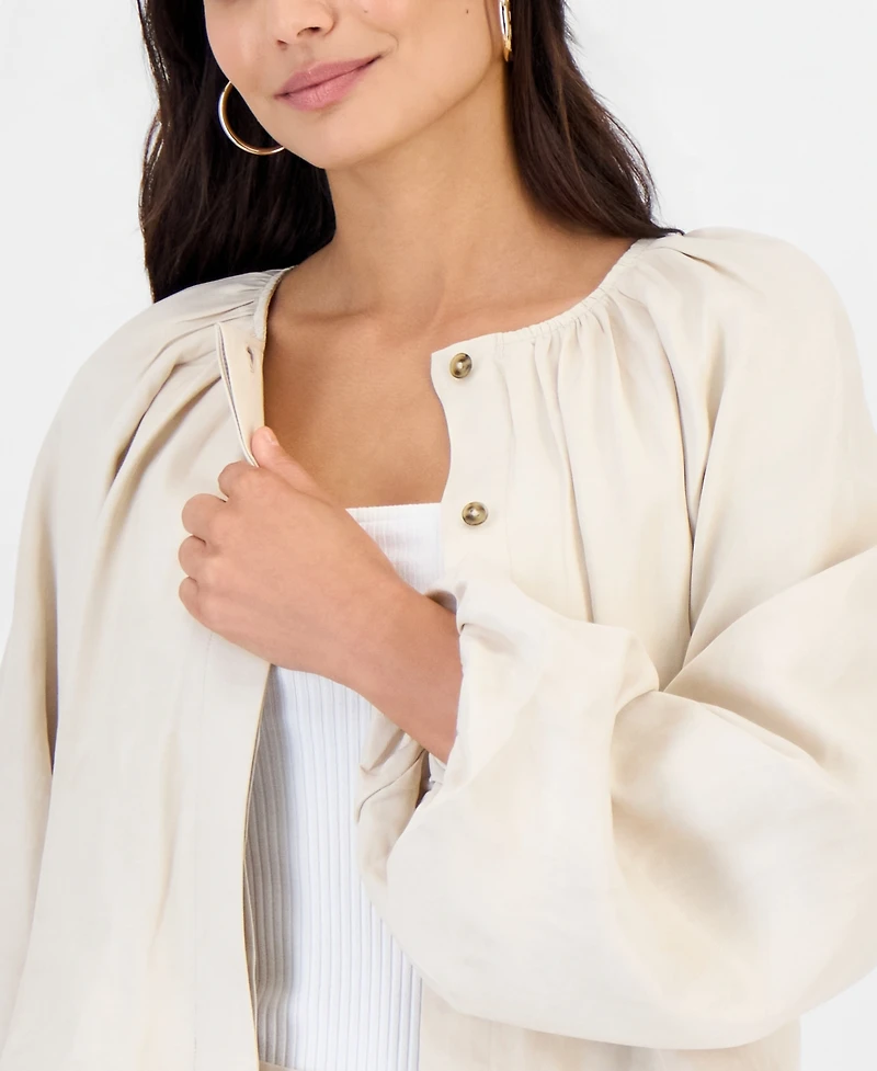 I.n.c. International Concepts Petite Raglan Sleeve Cropped Jacket, Macy's Exclusive