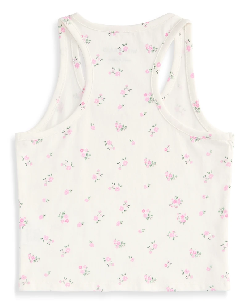 With Jules Girls' 7-16 Cotton Floral Tank Top