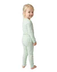Motette Toddler Girls Mint Meadows Pajama Set