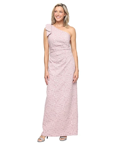 Alex Evenings Petite One-Shoulder Ball Gown